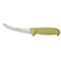 Victory 5" Hollow Ground Curved Skinning Knife Gold Progrip Handle